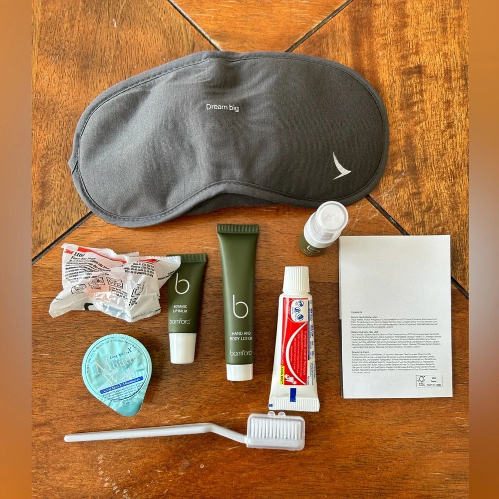 COPY - Amenity Kit: Sleep Eye Mask plus overnight items, NEW